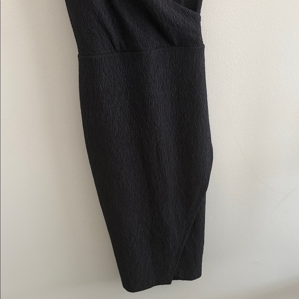 Express Chic Black Strappy Backless Textured Deep… - image 4